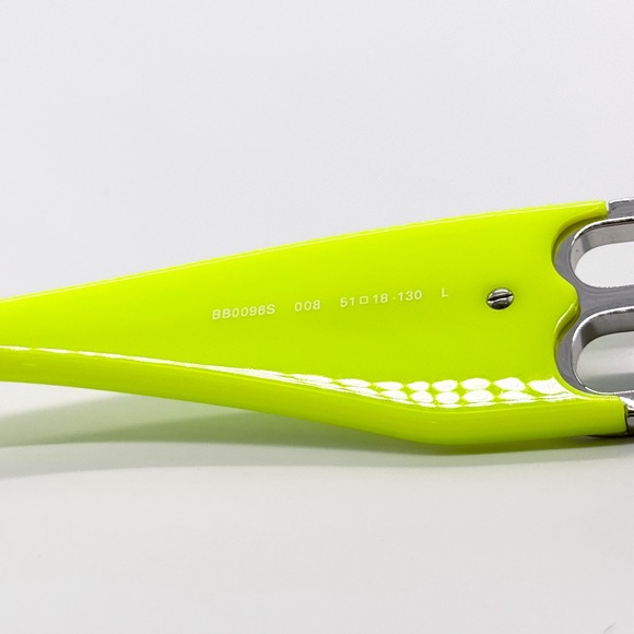 NEW BALENCIAGA BB0096S 008 SQUARE YELLOW UNISEX SUNGLASSES BALENCIAGA - Picture 11 of 13